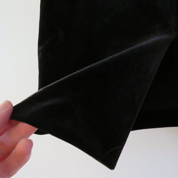 WHITE HOUSE BLACK MARKET Velvet Pencil Skirt Academia Officecore Y2K US 2 Petite - Picture 10 of 12